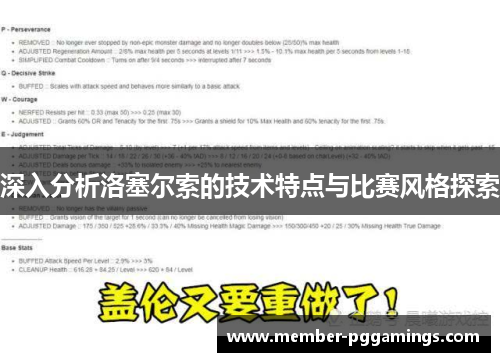 深入分析洛塞尔索的技术特点与比赛风格探索 深入分析洛塞尔索的技术特点与比赛风格探索